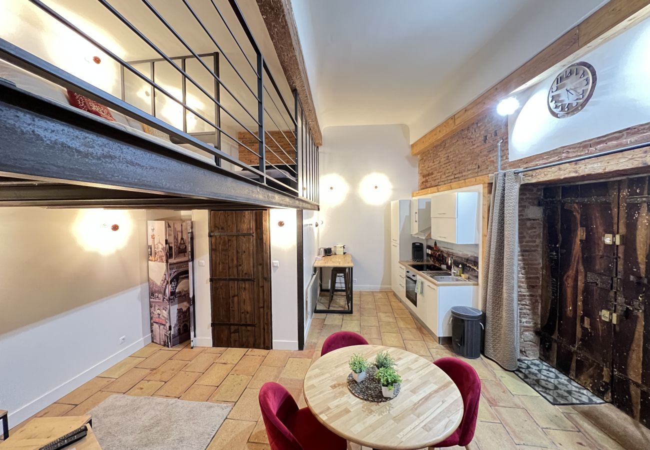 Appartement à Toulouse - La Romance - Loft Ancien au coeur de Toulouse
