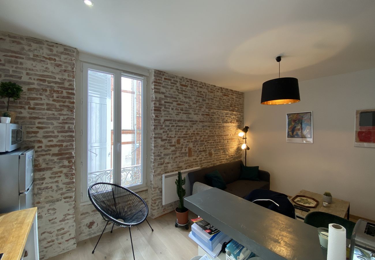 Appartement à Toulouse - Le Concorde : T2 mur de brique proche Gare