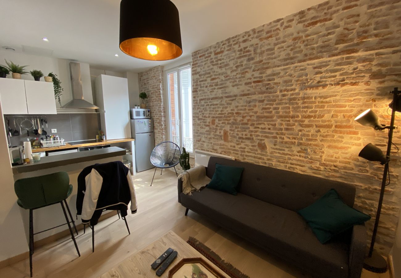 Appartement à Toulouse - Le Concorde : T2 mur de brique proche Gare