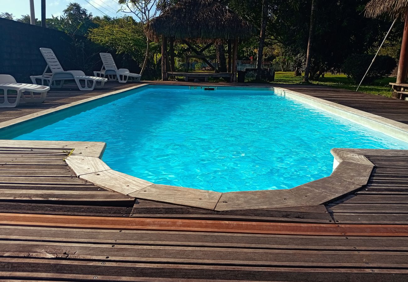 Villa à Matoury - La Villa des Palmiers Bleus - Piscine & Jardin