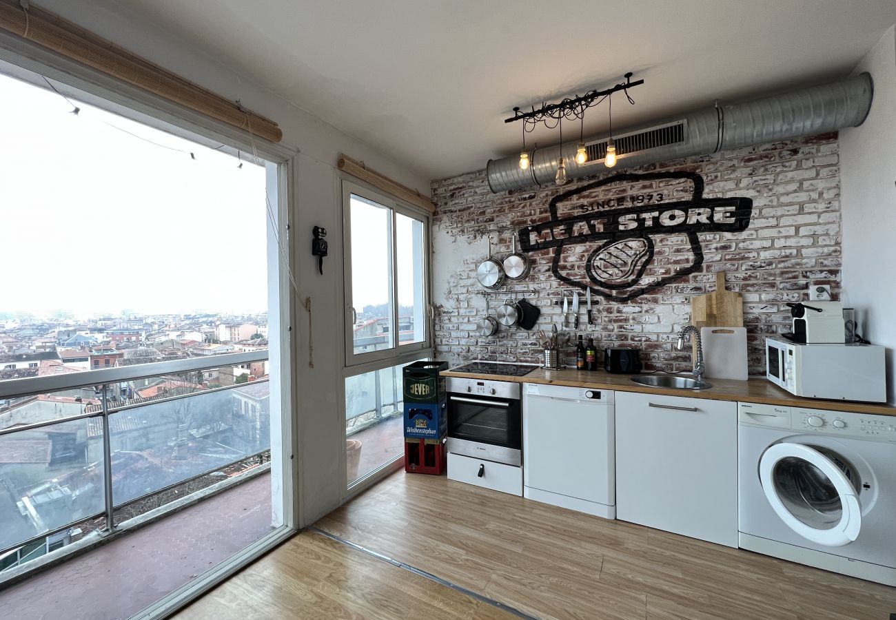 Apartment in Toulouse - Le Brooklyn : T2 à Compans avec vue remarquable