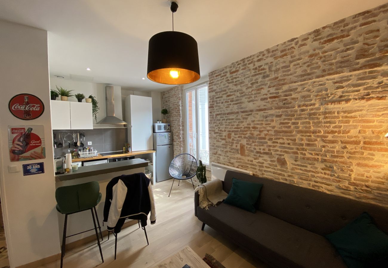 Apartment in Toulouse - Le Concorde : T2 mur de brique proche Gare